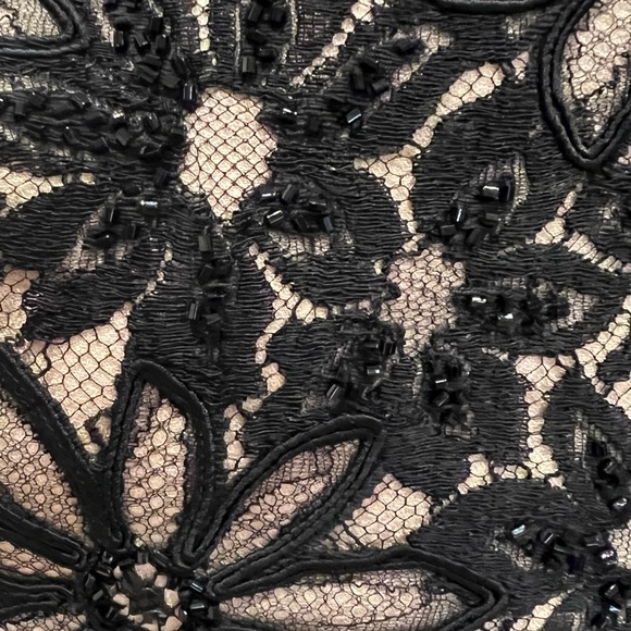 Carmen Marc Valvo Signature Vintage Nude Illusion Top - Picture 3 of 4